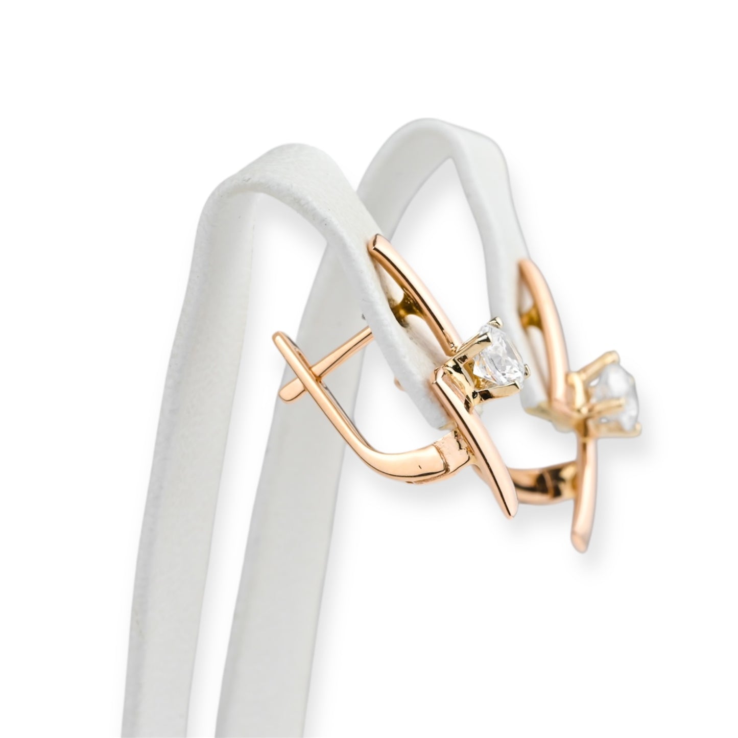 Earrings Lightning with Zirconia stones