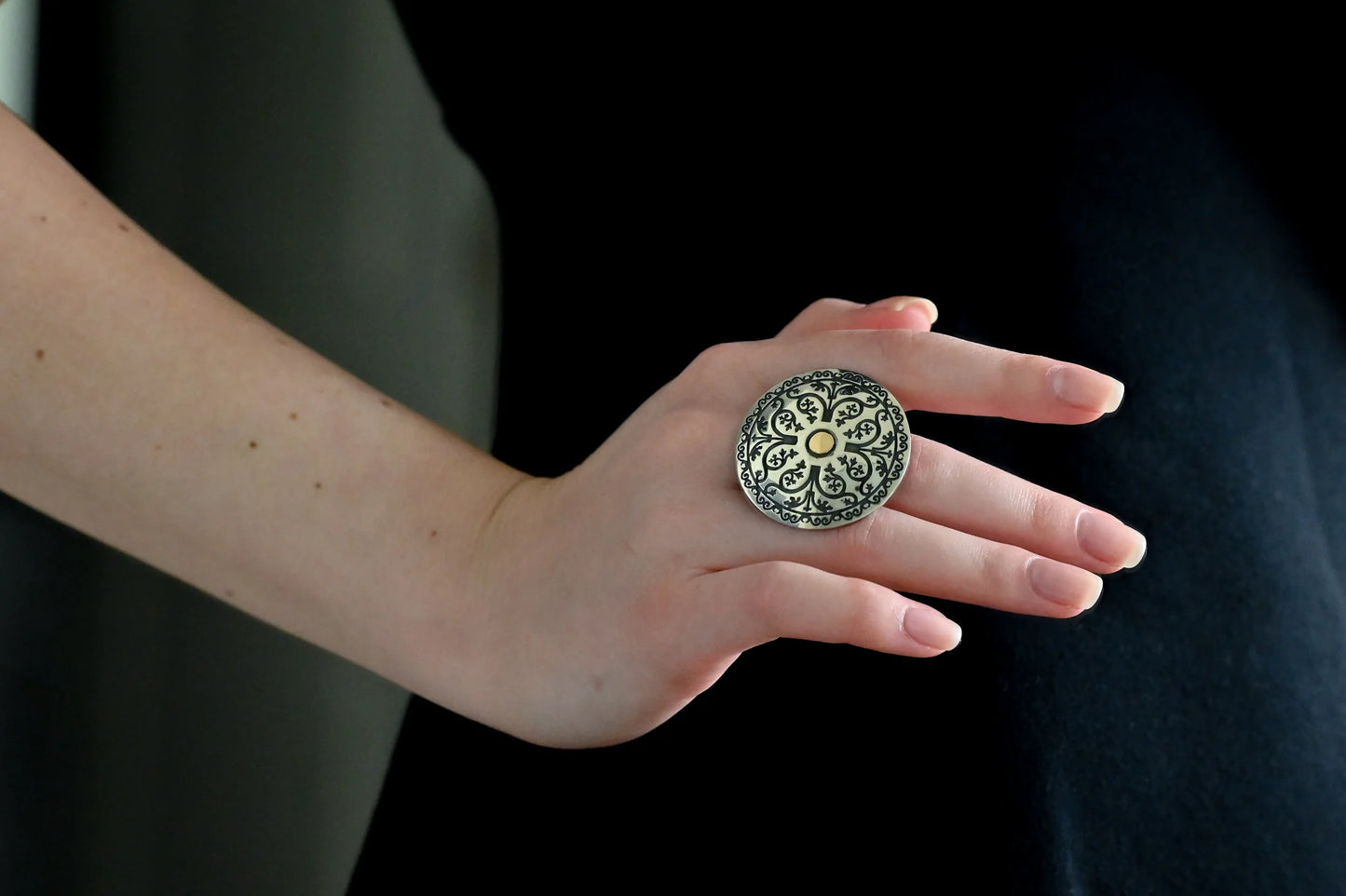 Silver Ring Gold Plated