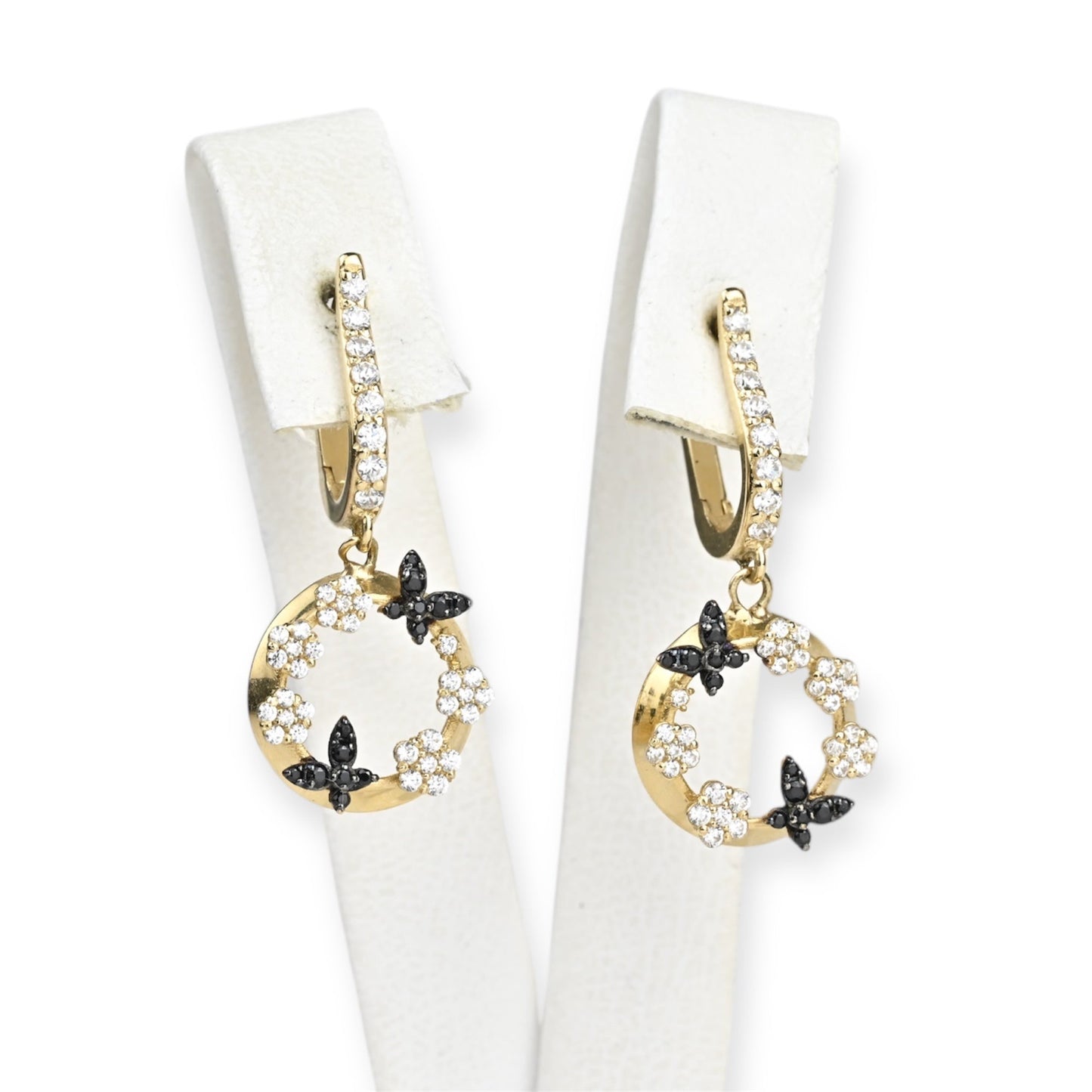 Dangle Earrings Yellow Gold 14 K