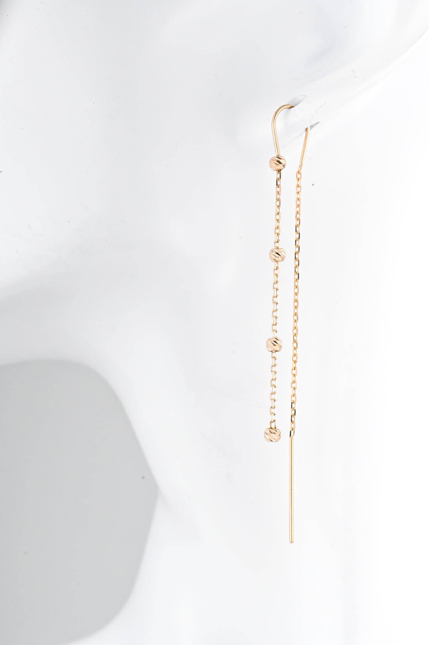 Threads Earrings Rose Gold 585(14K)