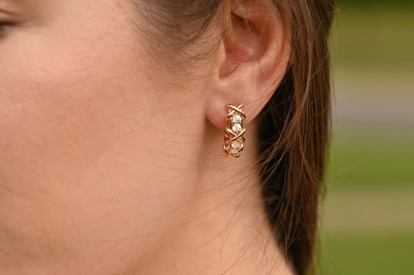 Earrings with Zirconia stones