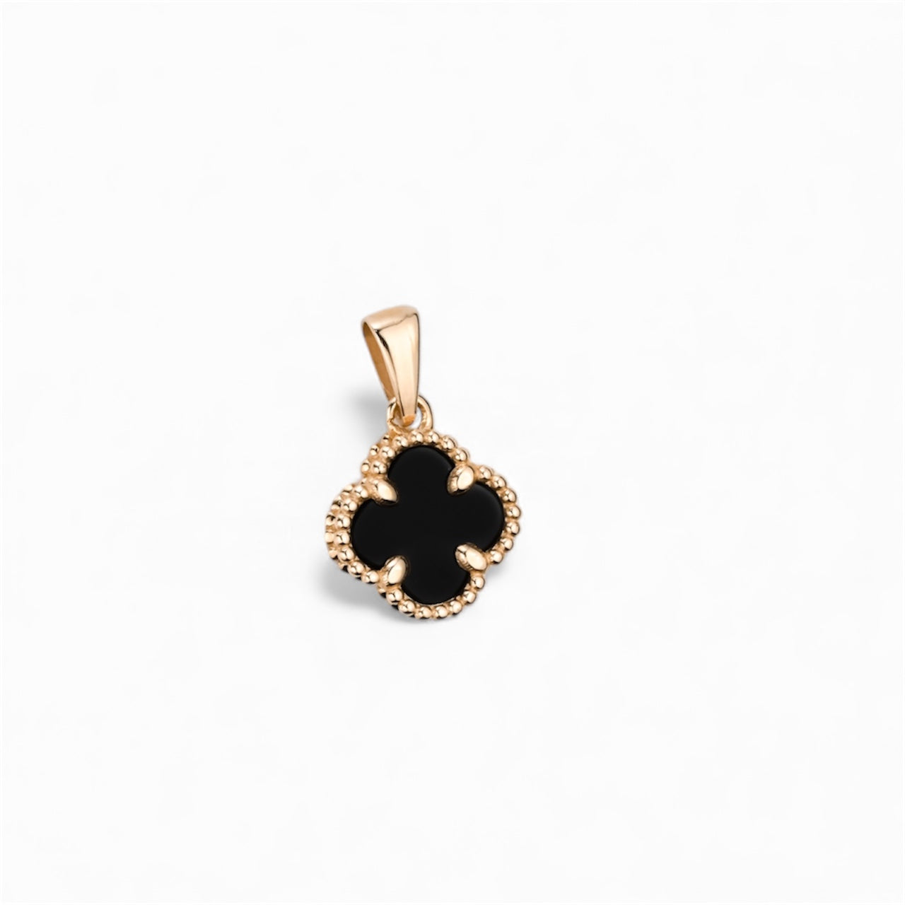 Pendant clover Onyx (small)