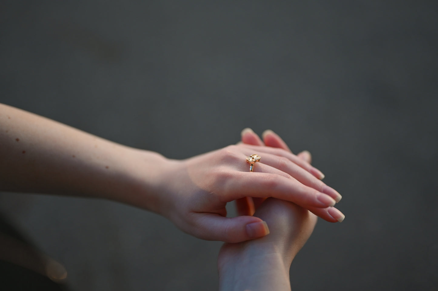 Rose Gold Ring clover