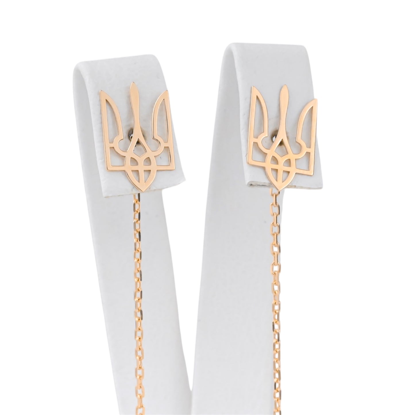 Ukrainian Tryzub Threads Earrings