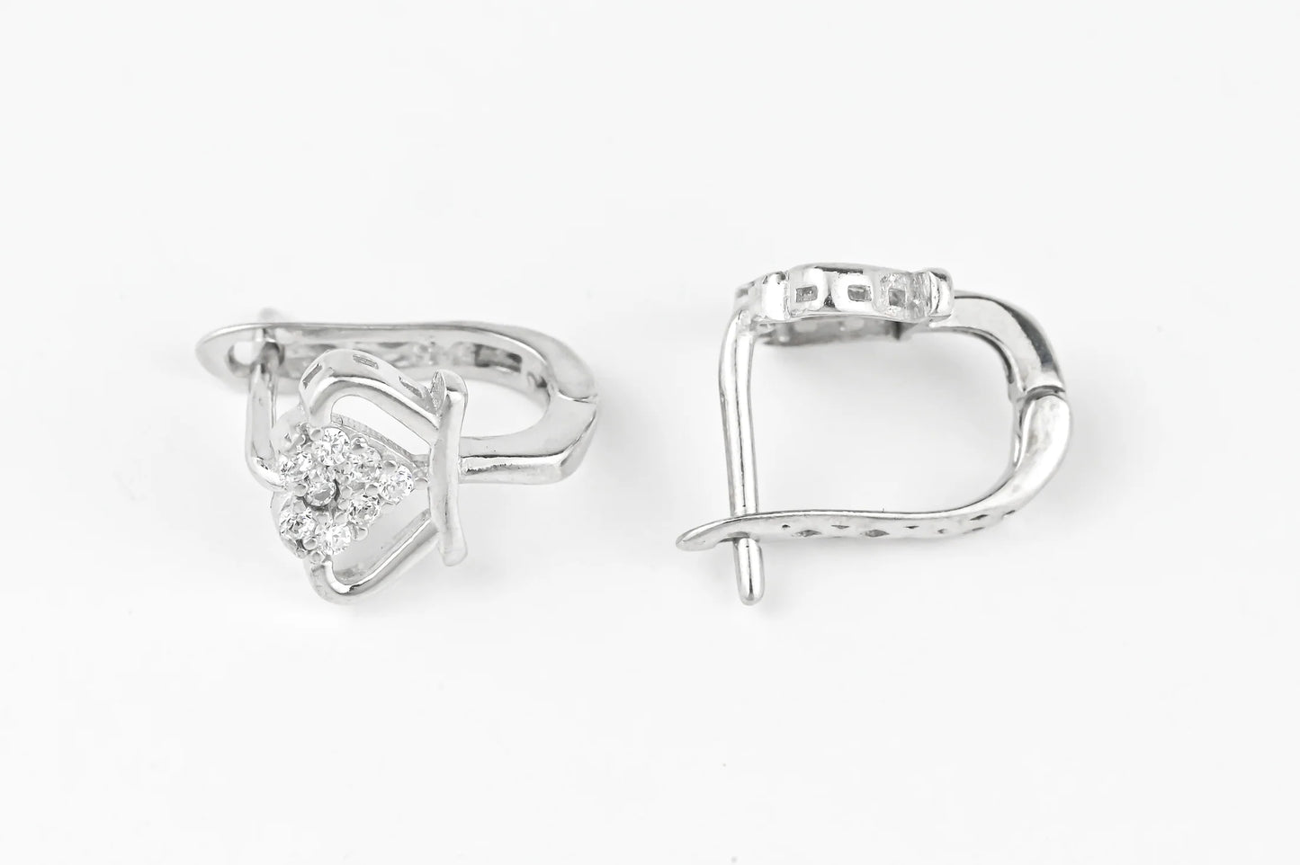 Kids Earrings Princess Silver