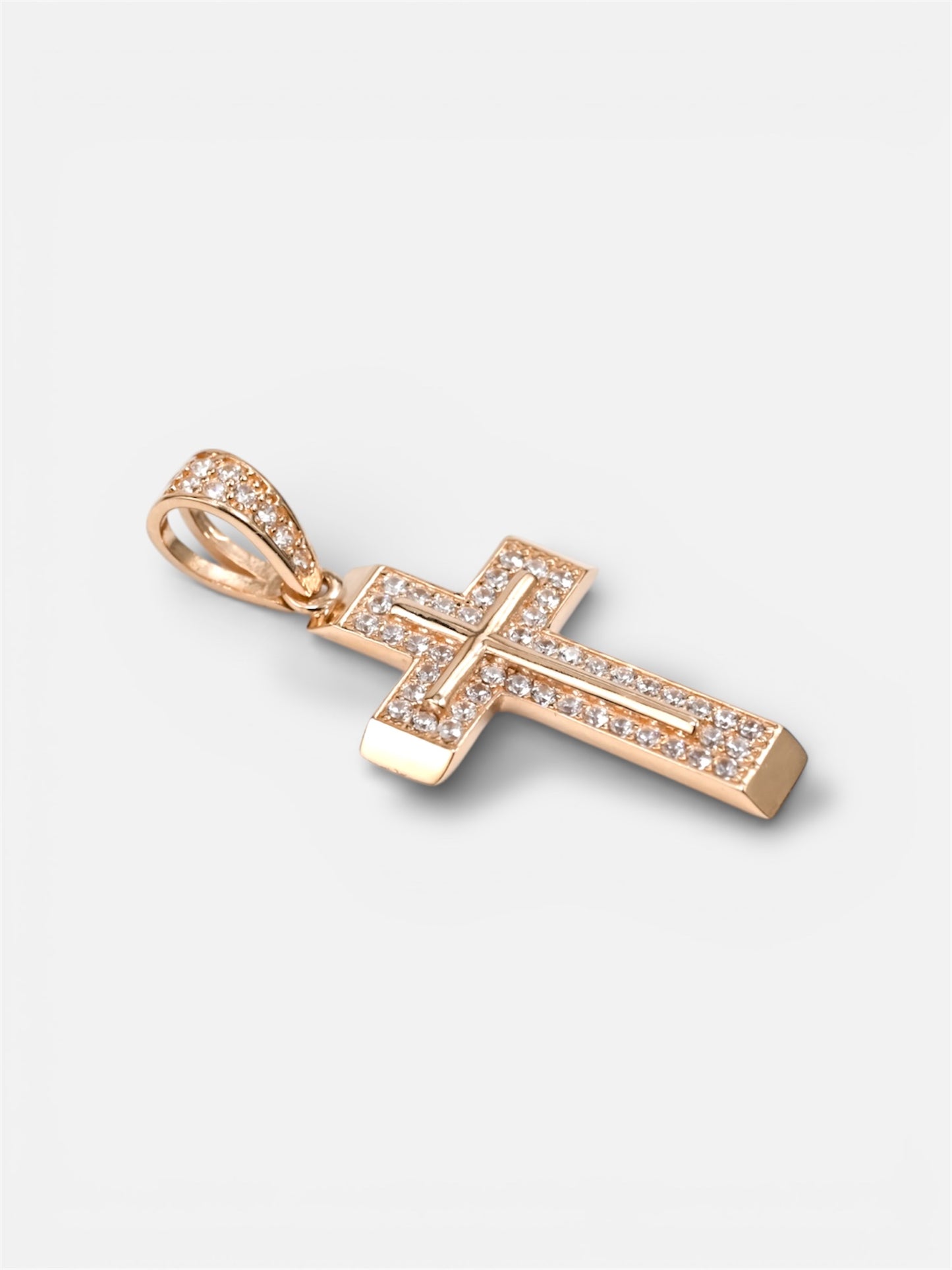 Pendant Cross with Zirconia stones