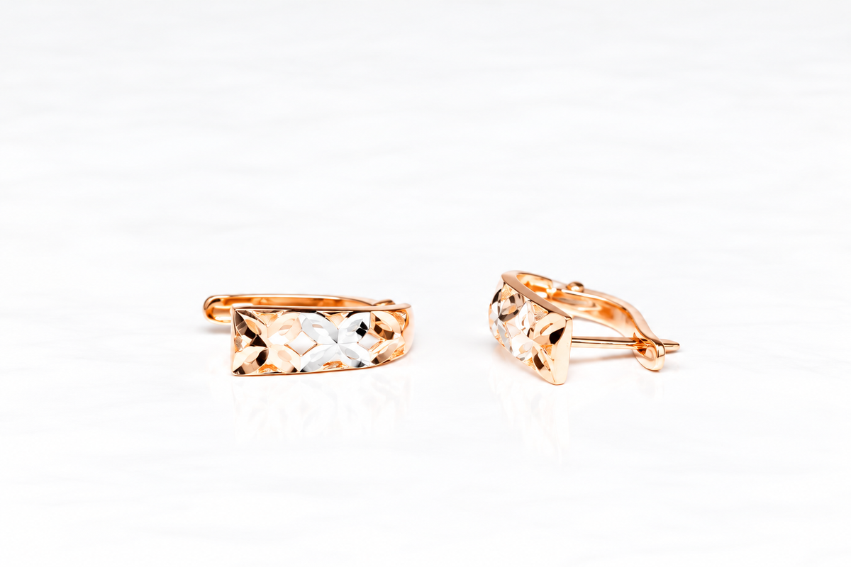 Kids Earrings Rose Gold 585(14K)