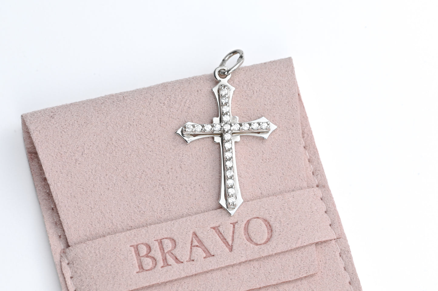 White Gold Cross Pendant