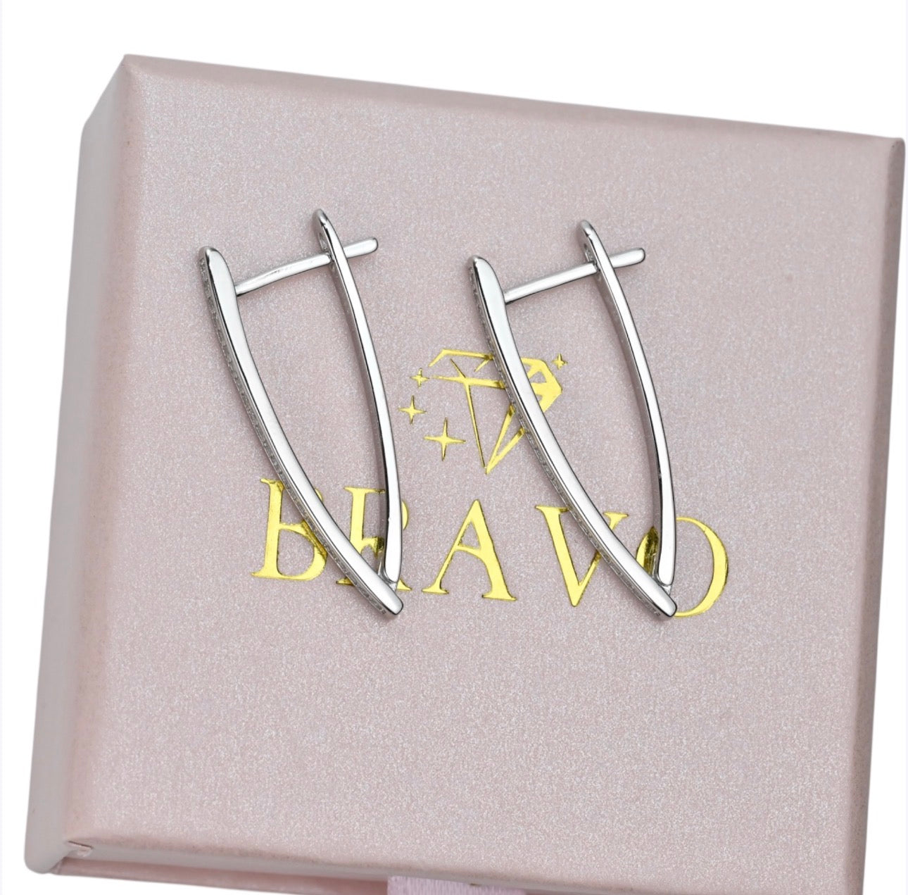 Silver Earrings with Zirconia stones