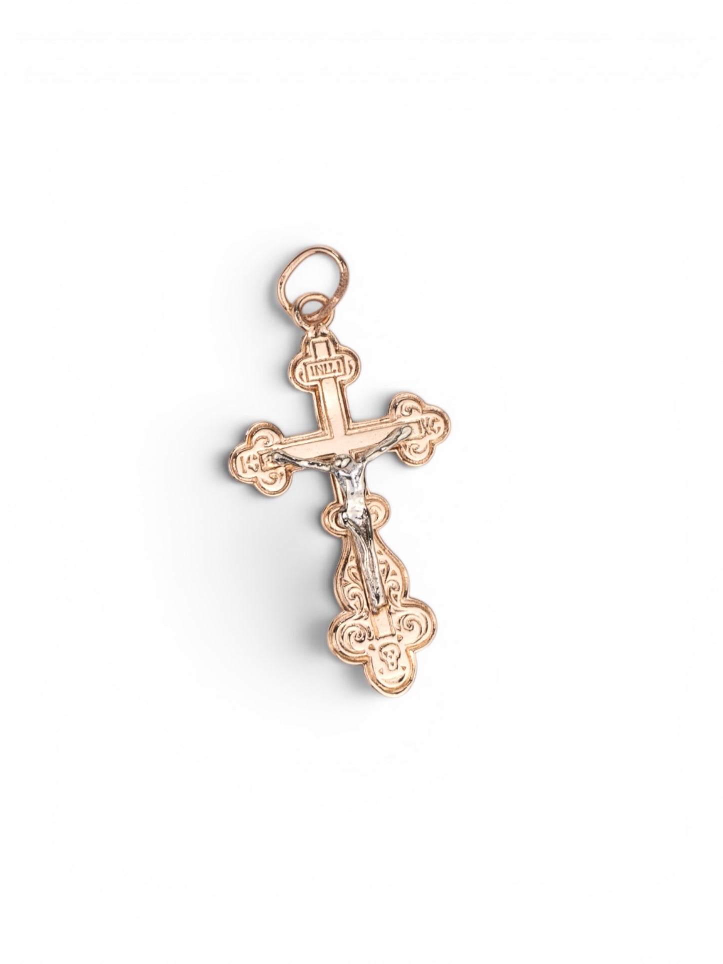 Pendant Orthodox Cross Rose Gold 585(14K)