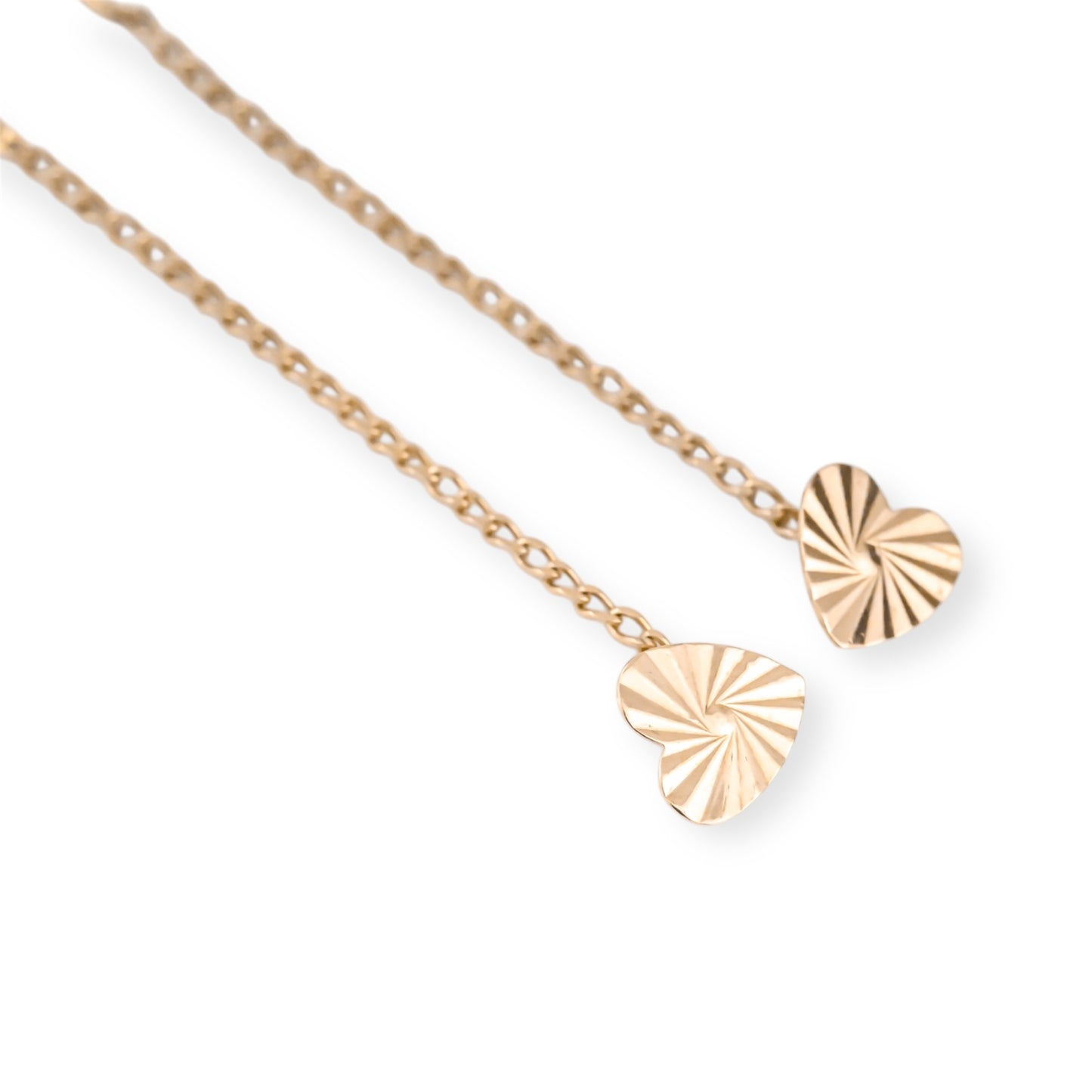 Thread Earrings Hearts