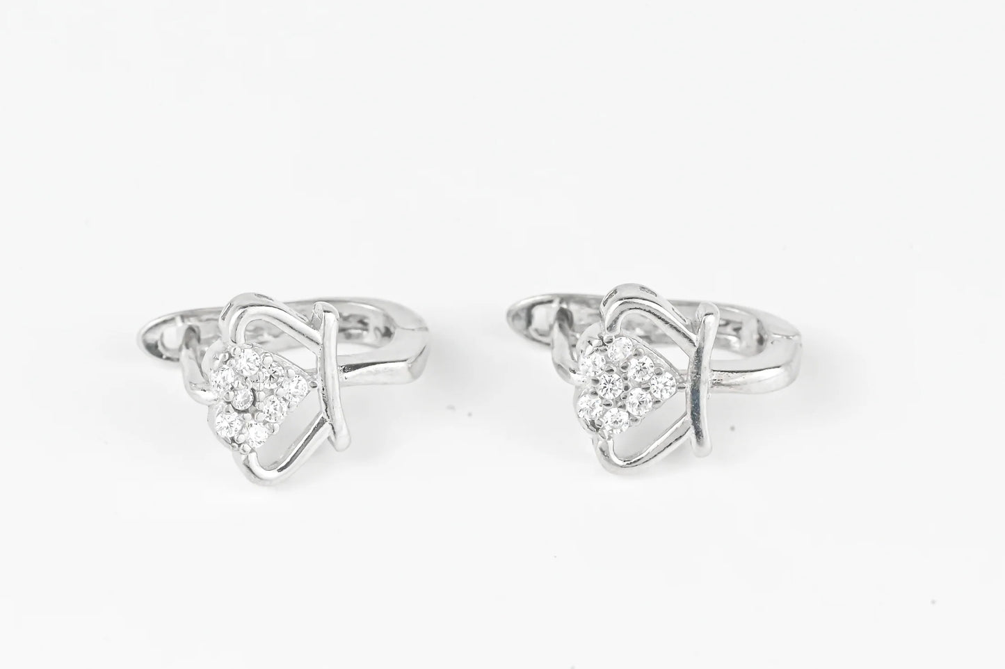 Kids Earrings Princess Silver