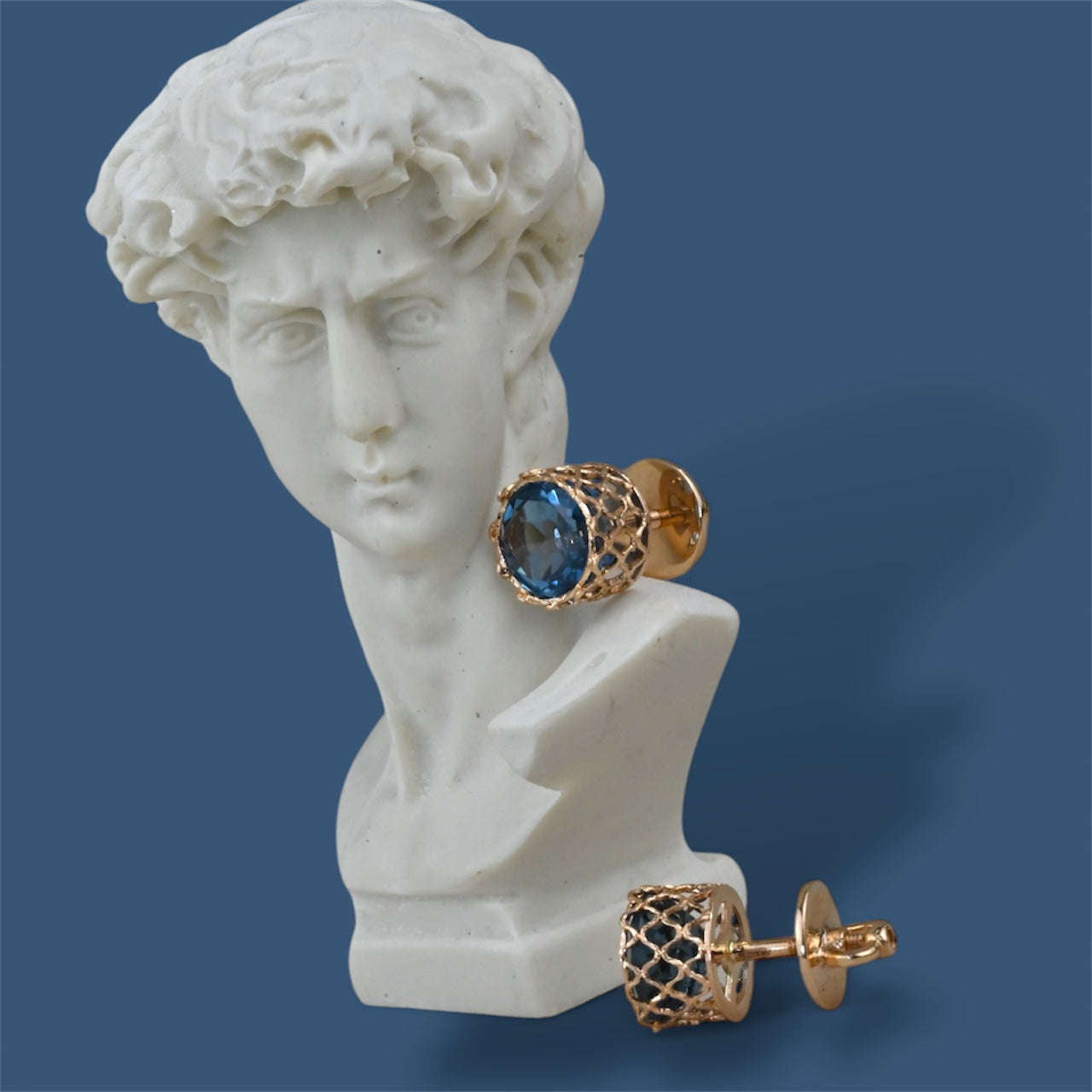 London Topaz Stud Earrings