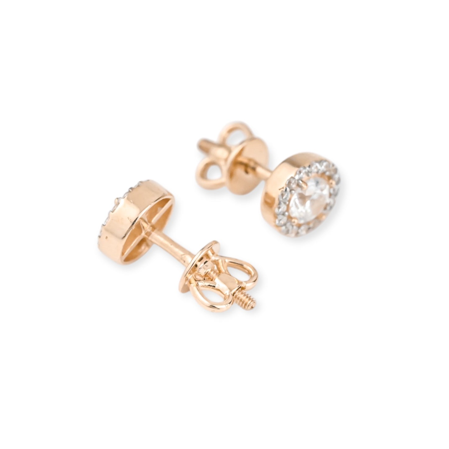 Stud Earrings with Zirconia stones