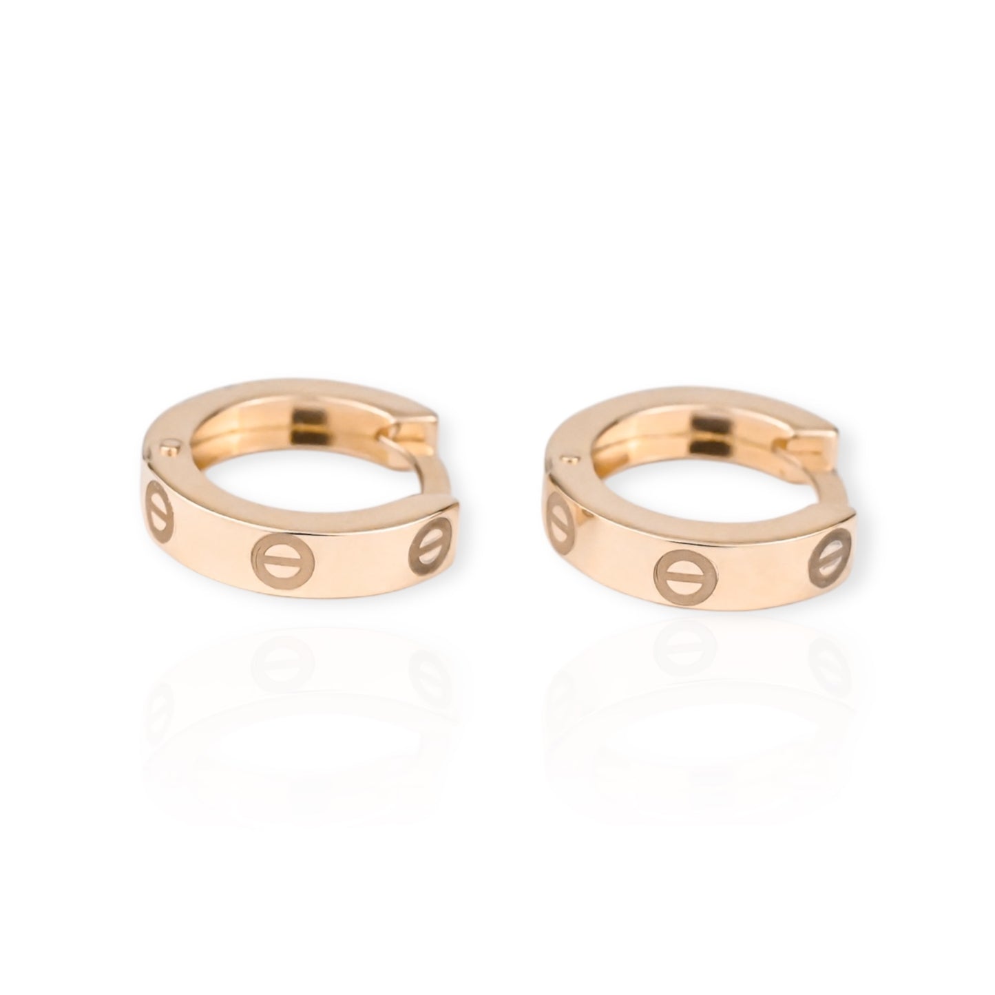 Hoop Earrings Rose Gold