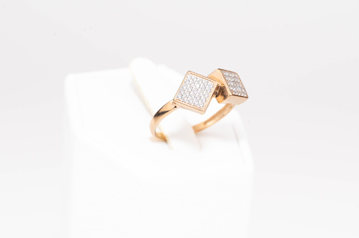 Rose Gold Ring Squares