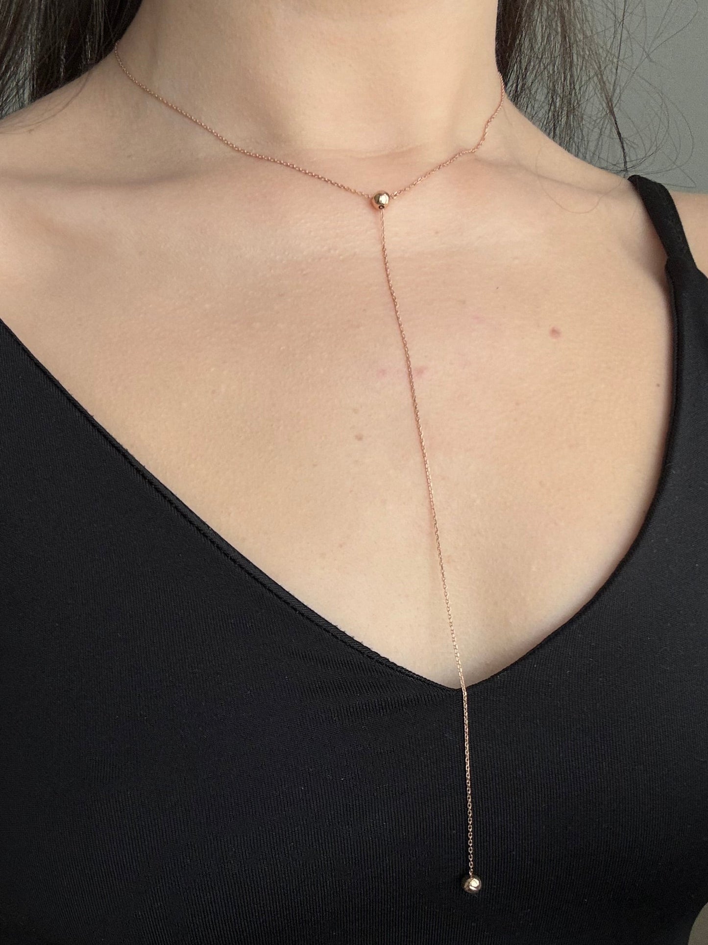 Necklace Gold Tie (Size is adjustable)