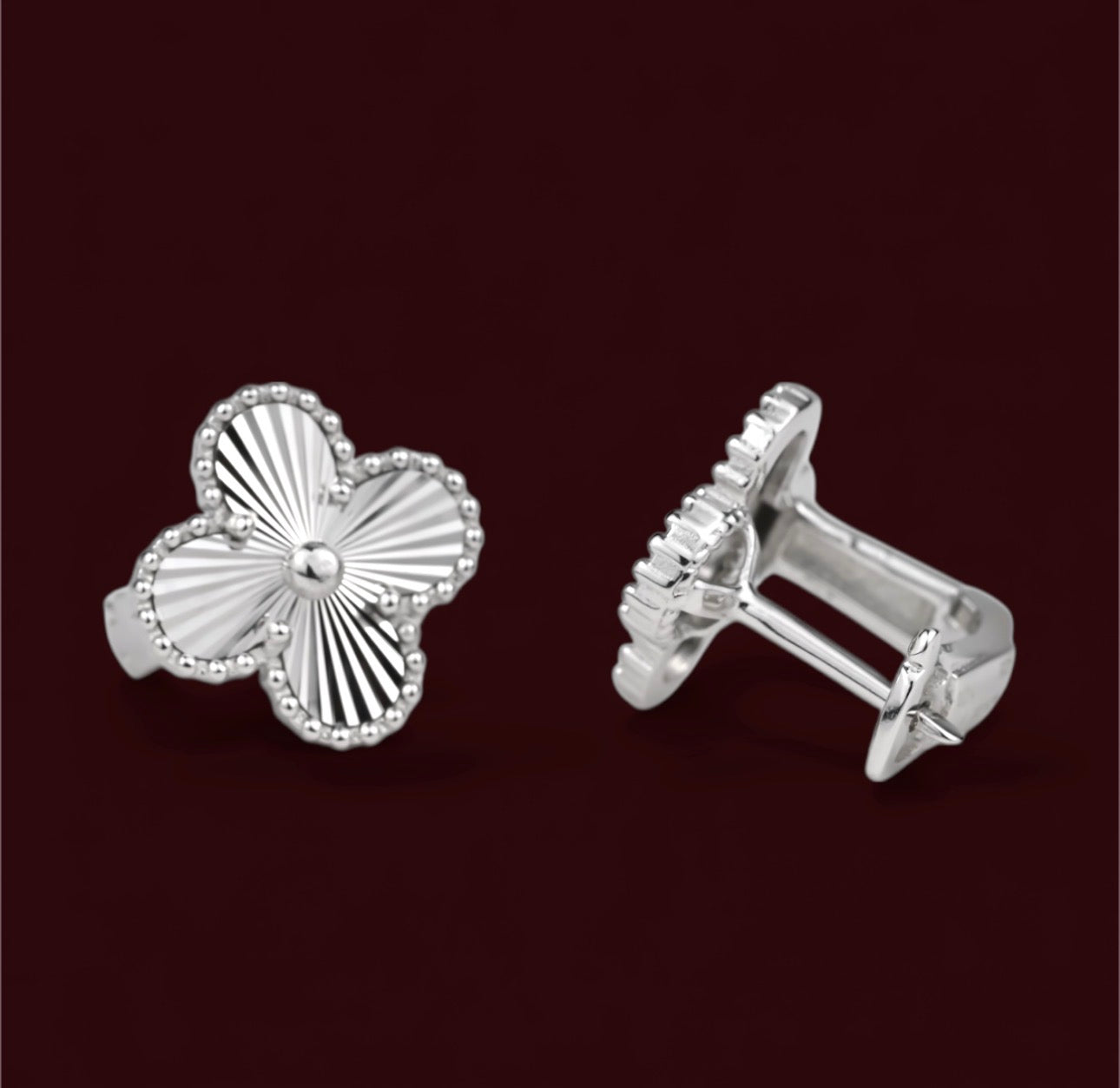 Clover Silver Earrings