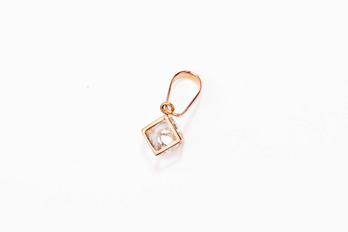 Rose Gold Pendant Cube