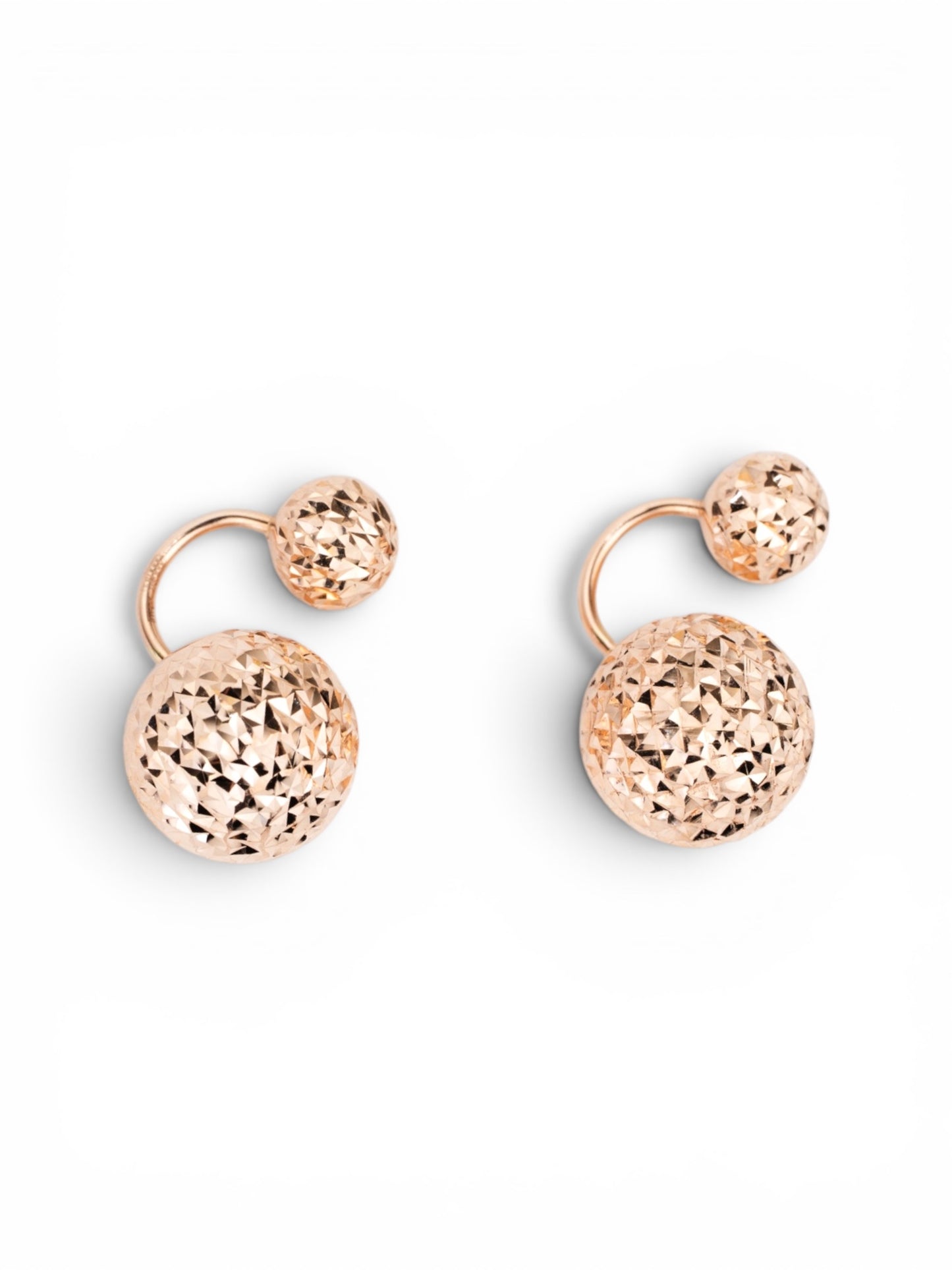 Screw in Earrings Rose Gold 585 (14K)