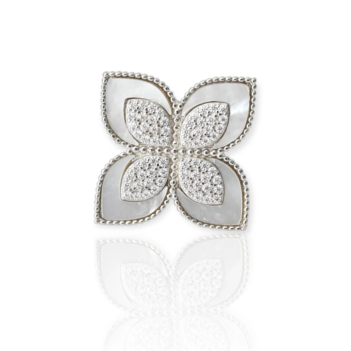 Ring Mother of Pearl Silver