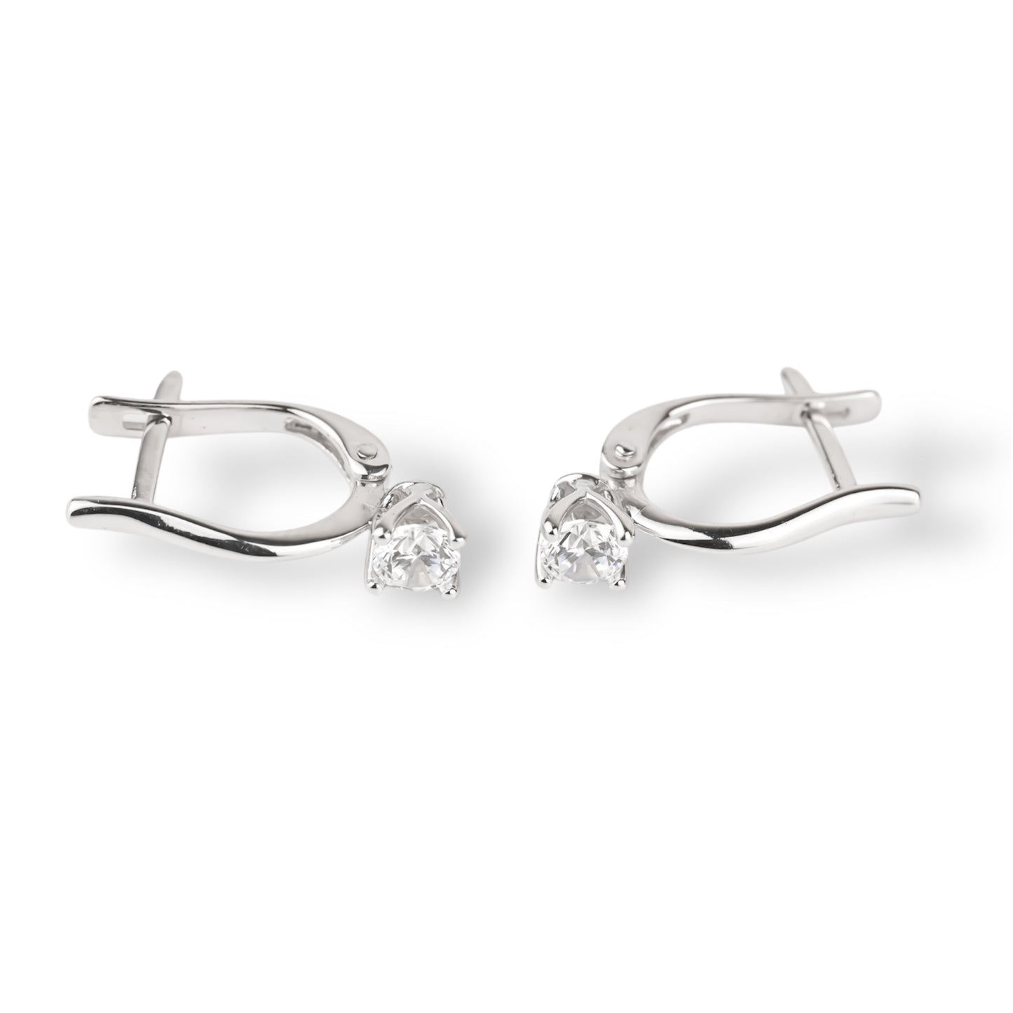 Earrings White Gold with Zirconia stones