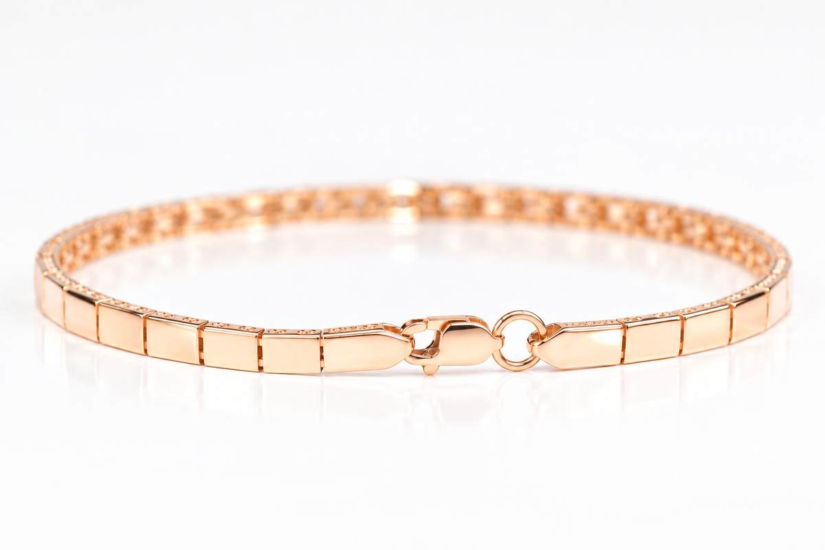 Bracelet Rose Gold with Zirconia stones