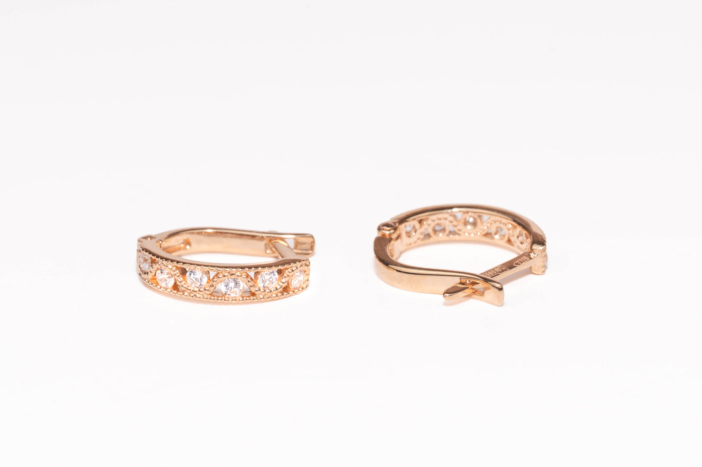 Kids Earrings Rose Gold 585(14K)