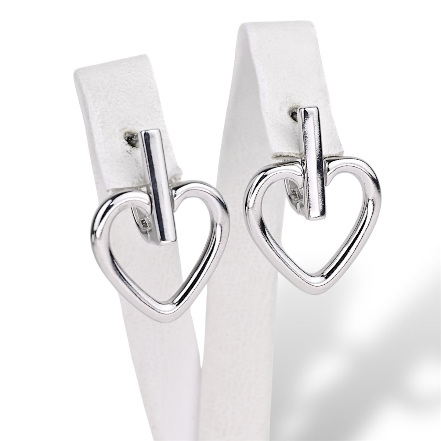 Hearts Silver Earrings