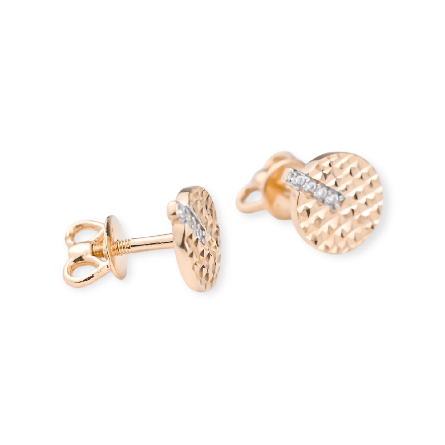 Stud Earrings with Zirconia stones