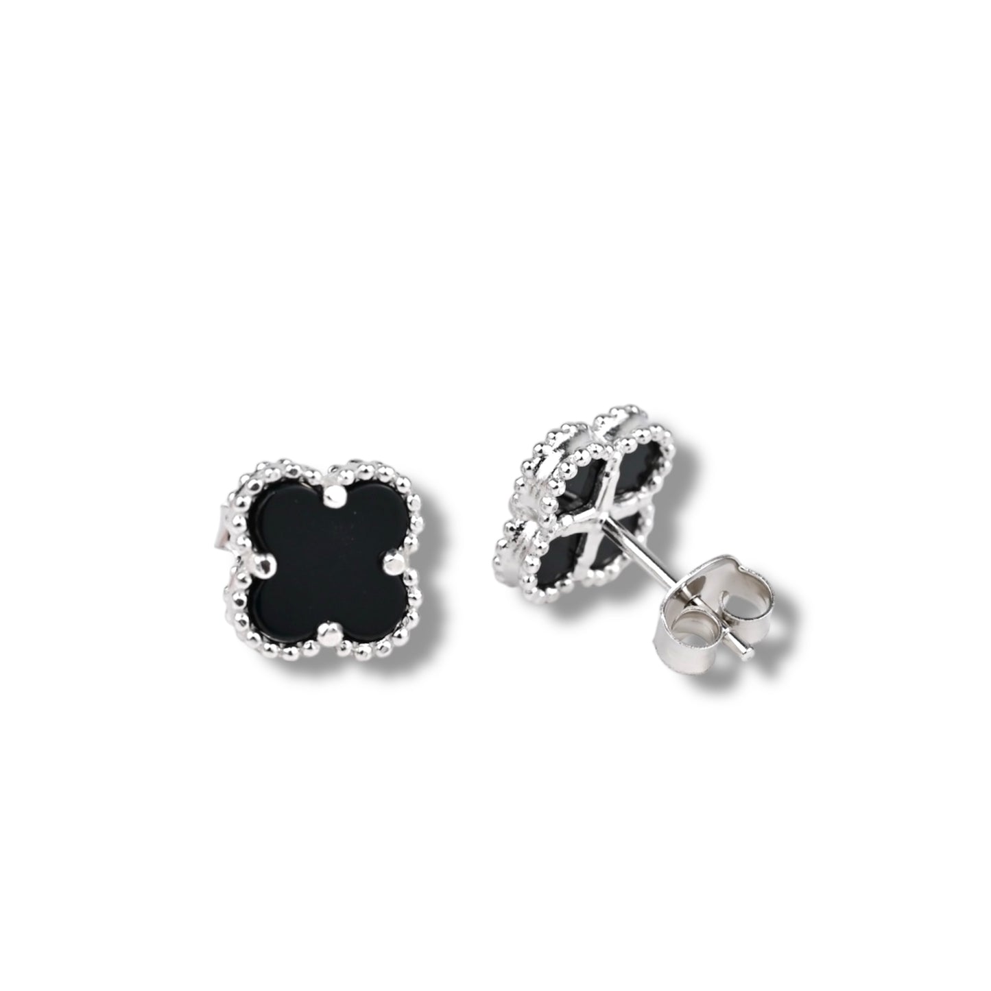 Silver 925 Onyx Stud Earrings
