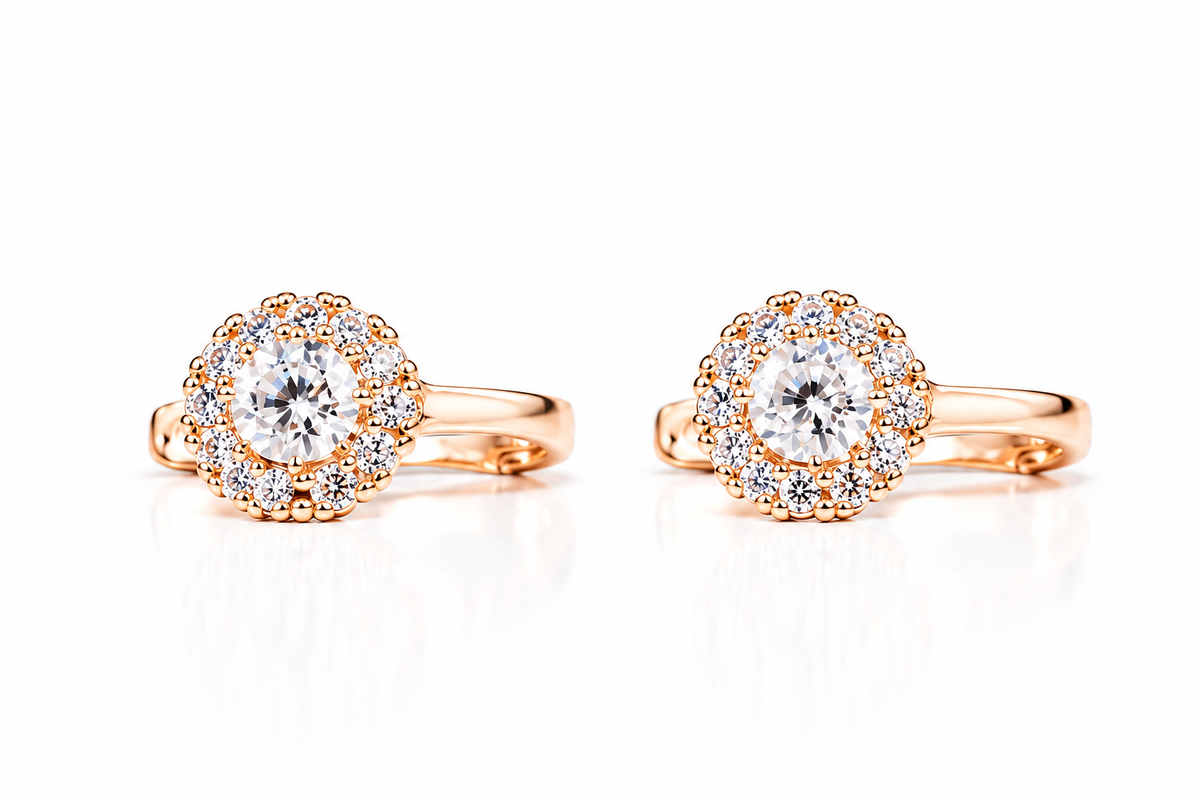 Kids Earrings Rose Gold 585(14K)