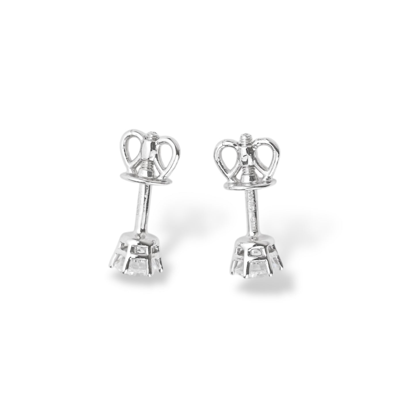 Stud Earrings White Gold