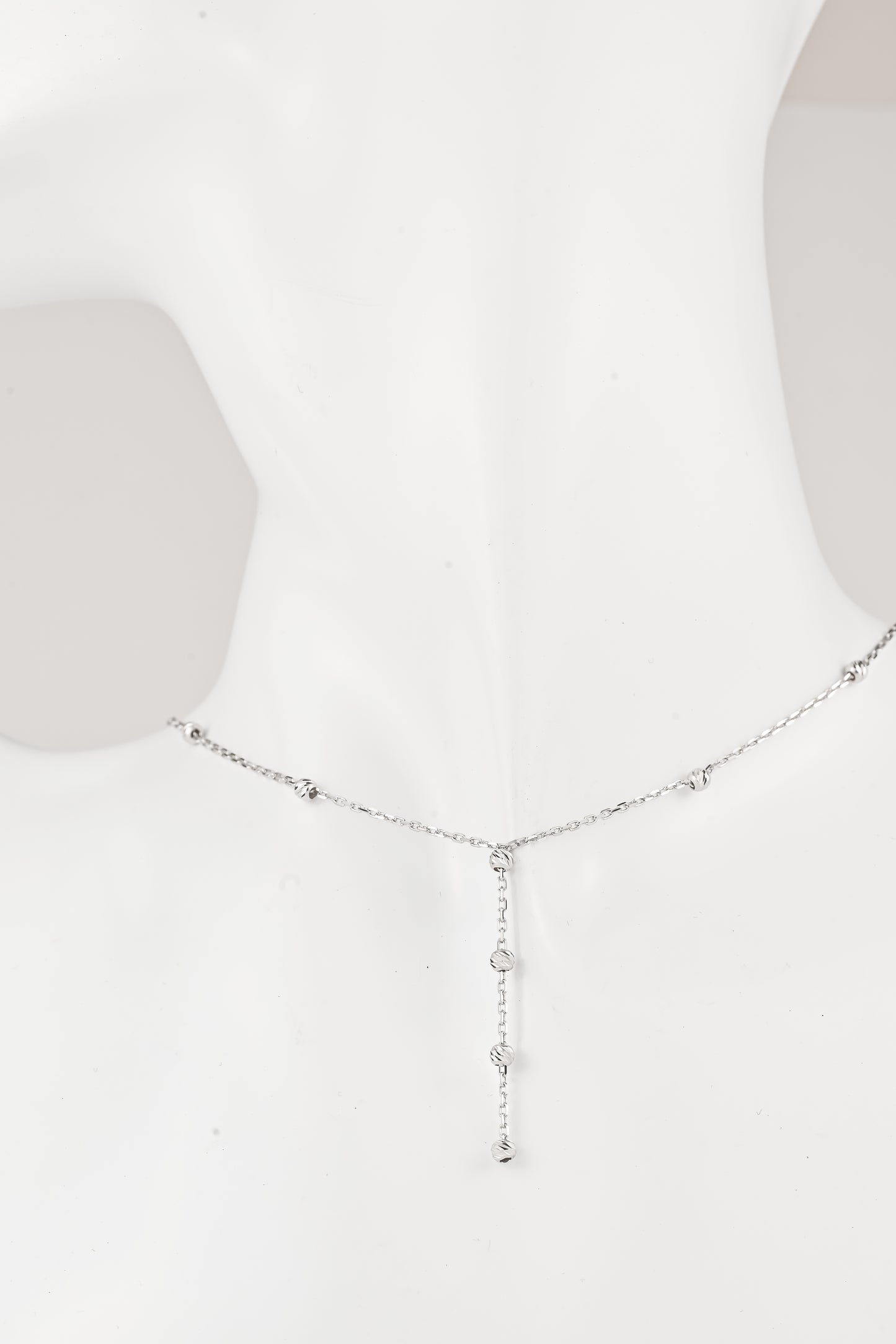 Necklace Tie White Gold