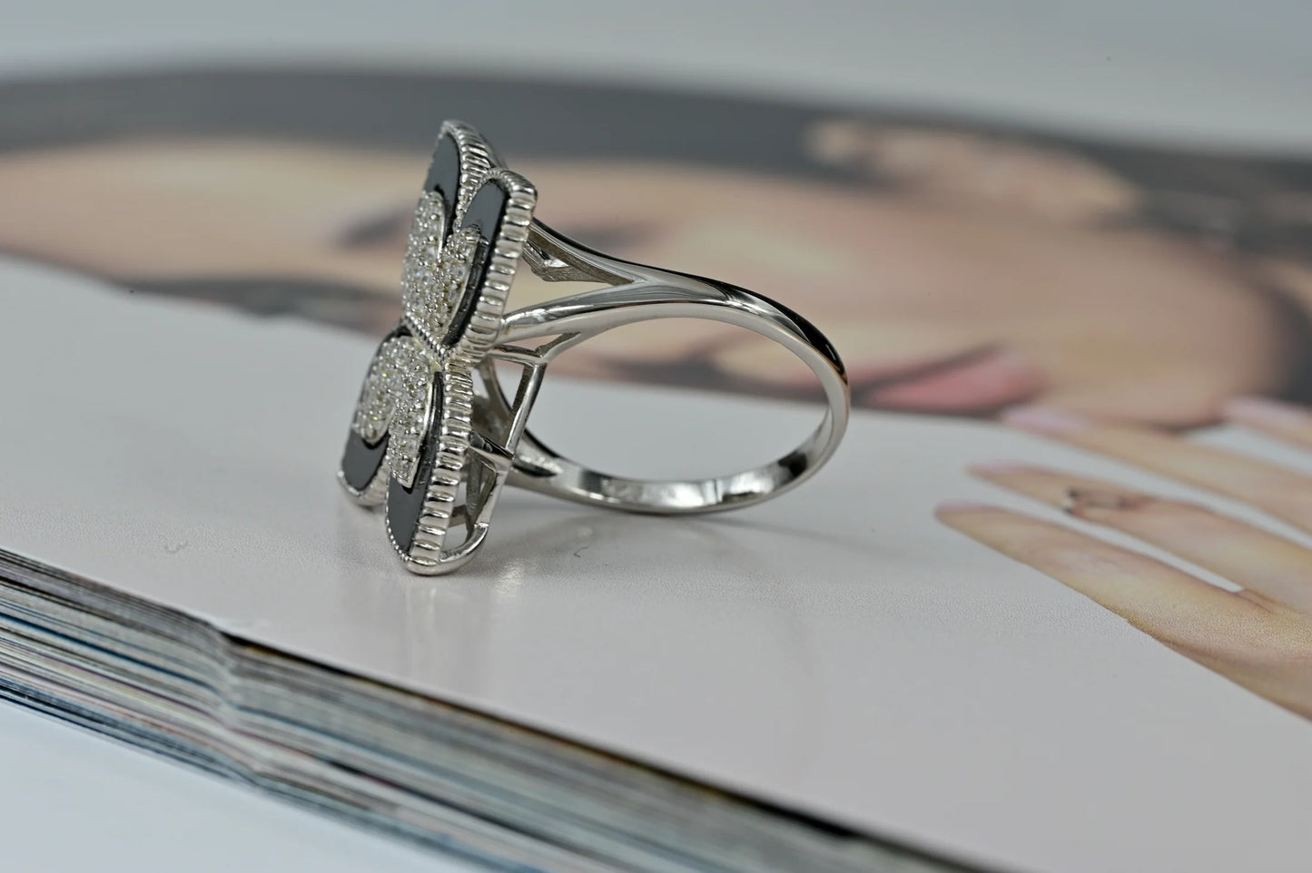 Ring Onyx Silver