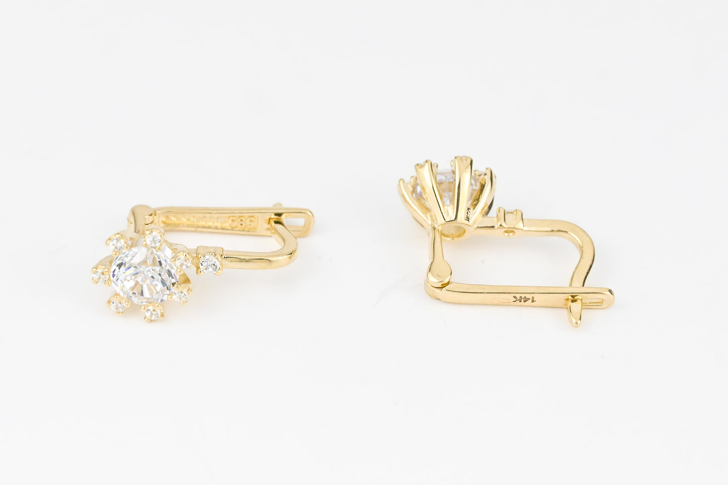 Bright Earrings Yellow Gold