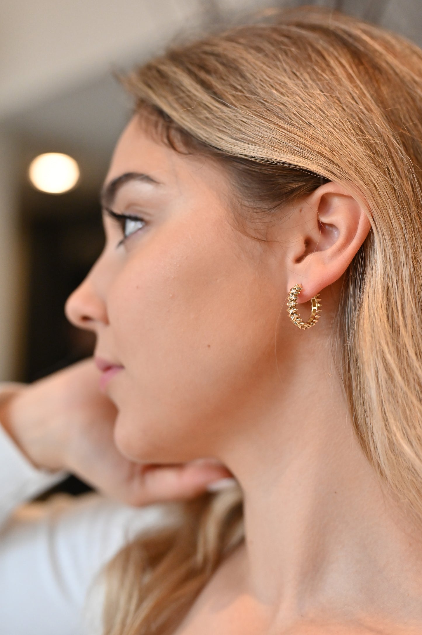 Hoop Earrings Yellow Gold