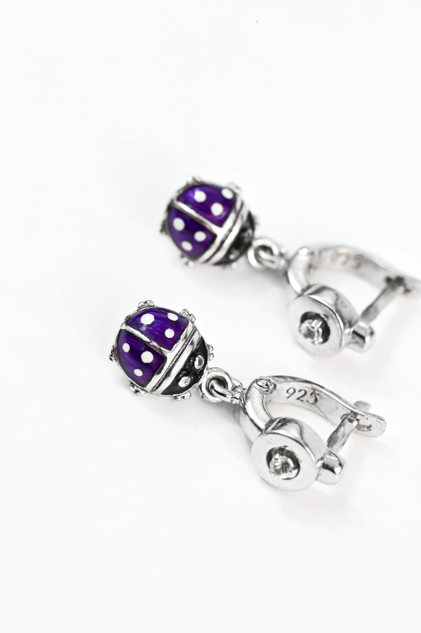 Kids Earrings with Sapphire Silver