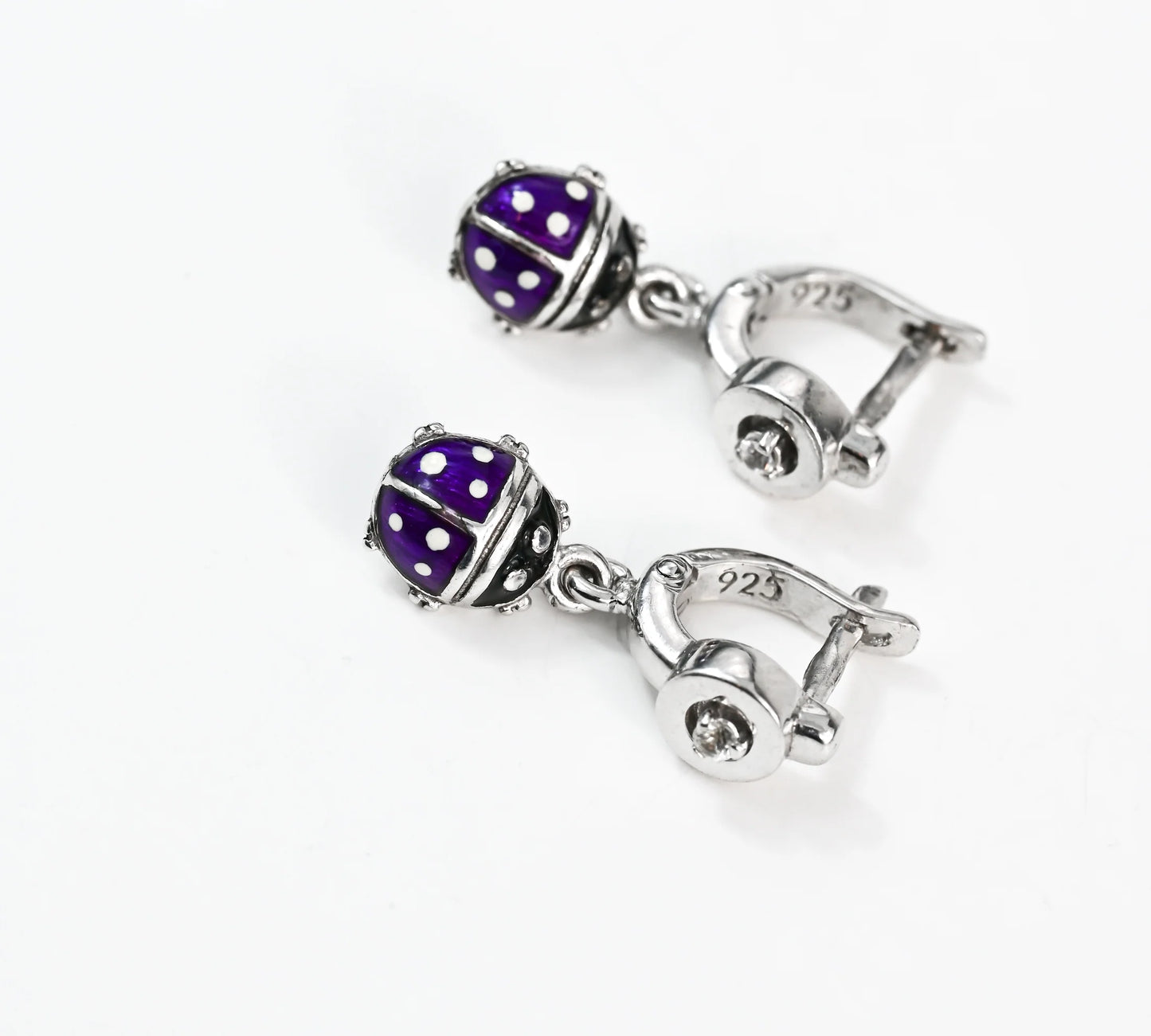 Kids Earrings with Sapphire Silver