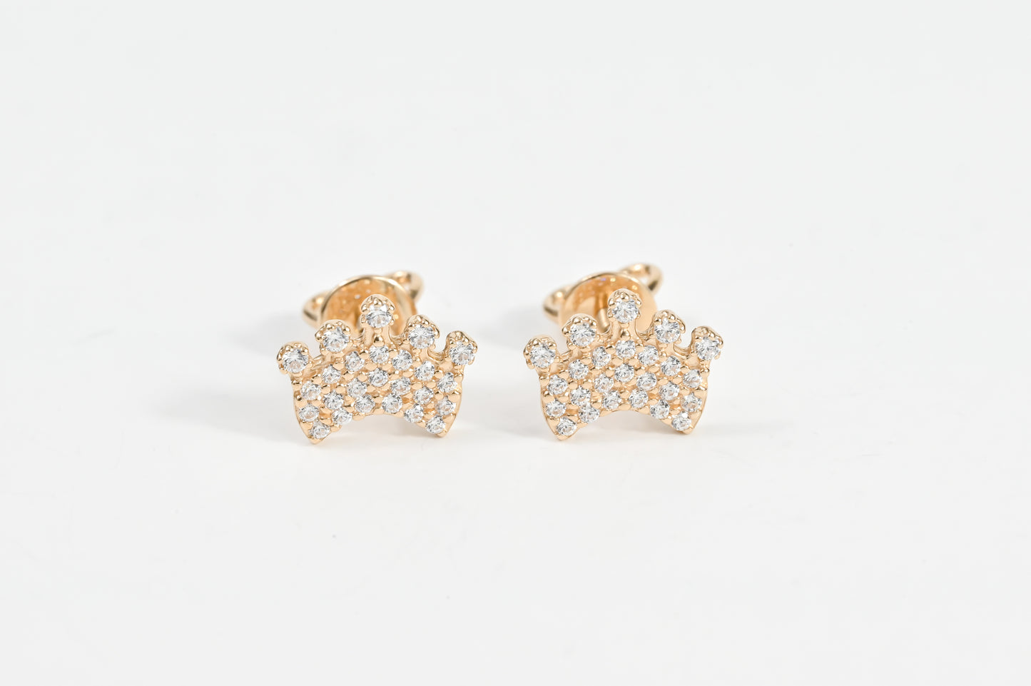 Stud Earrings Queen Rose Gold