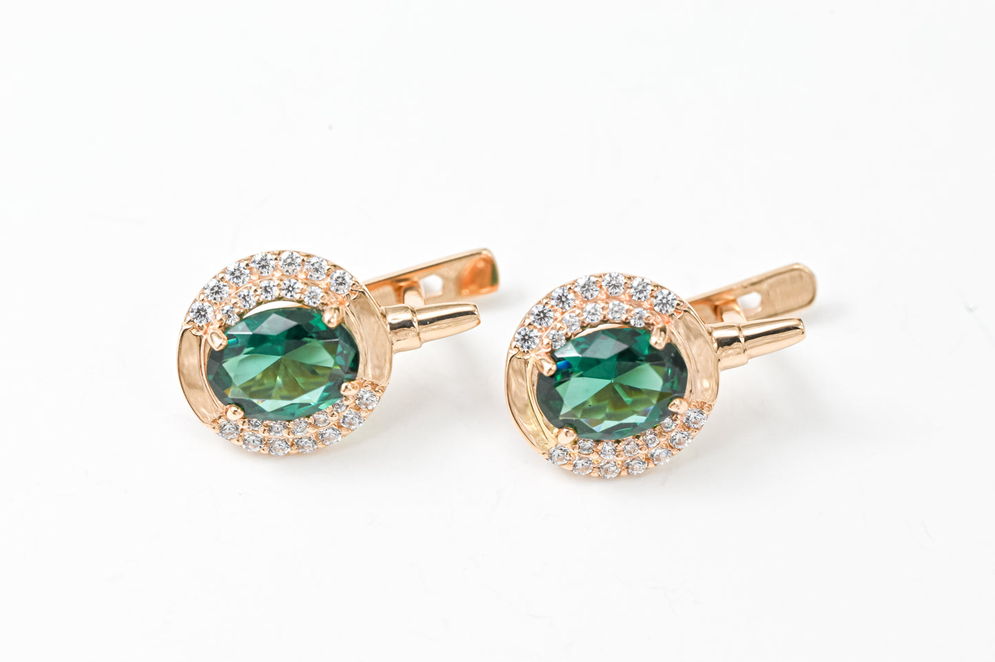 Earrings Green Quartz