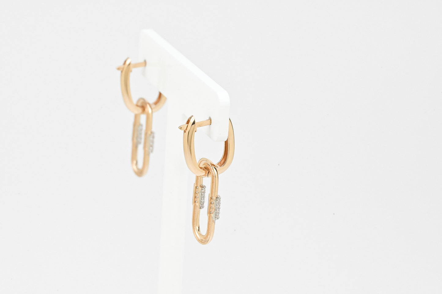 Earrings Chain with Zirconia stones