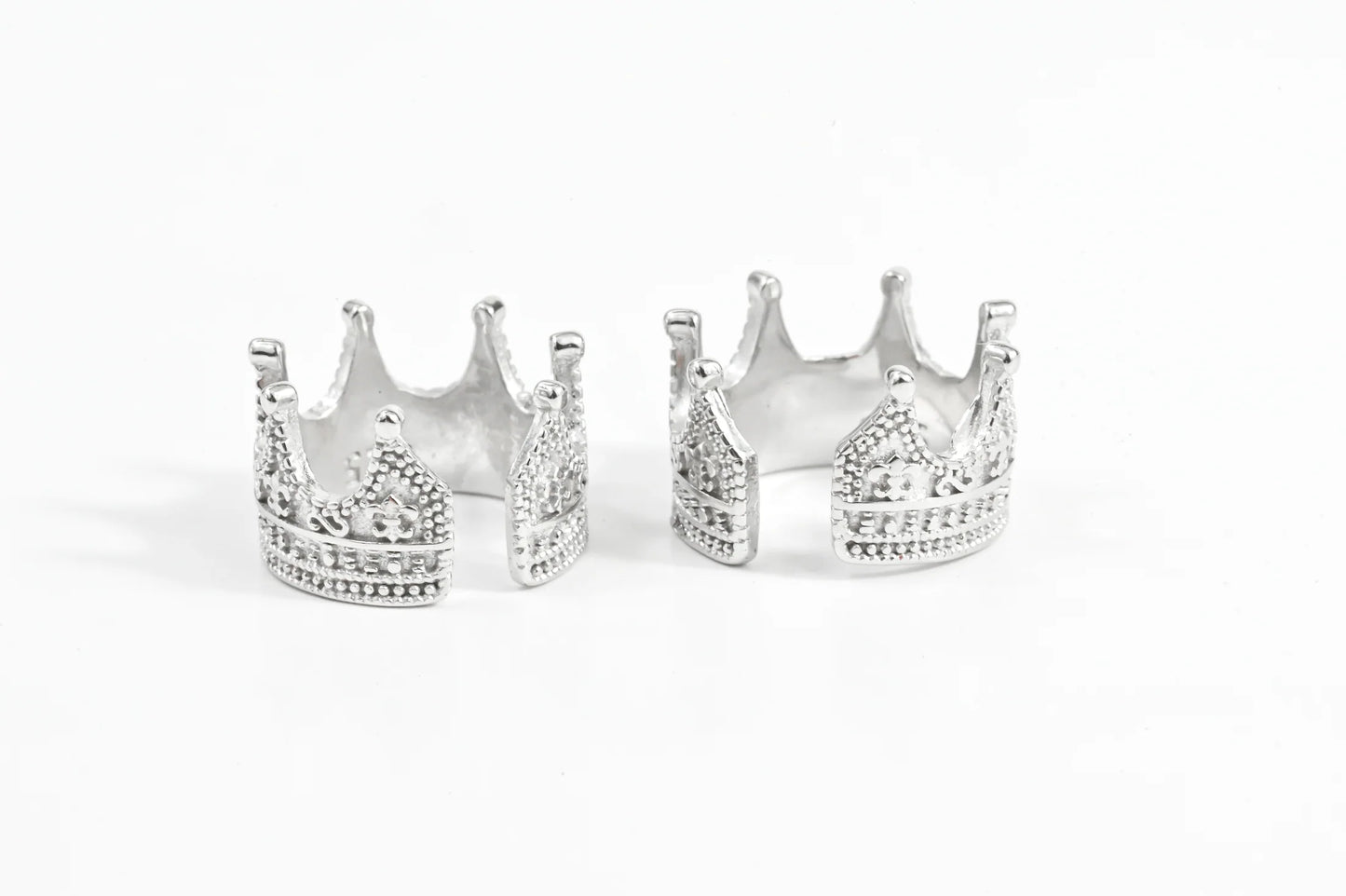 Cuff Silver Earrings Crown