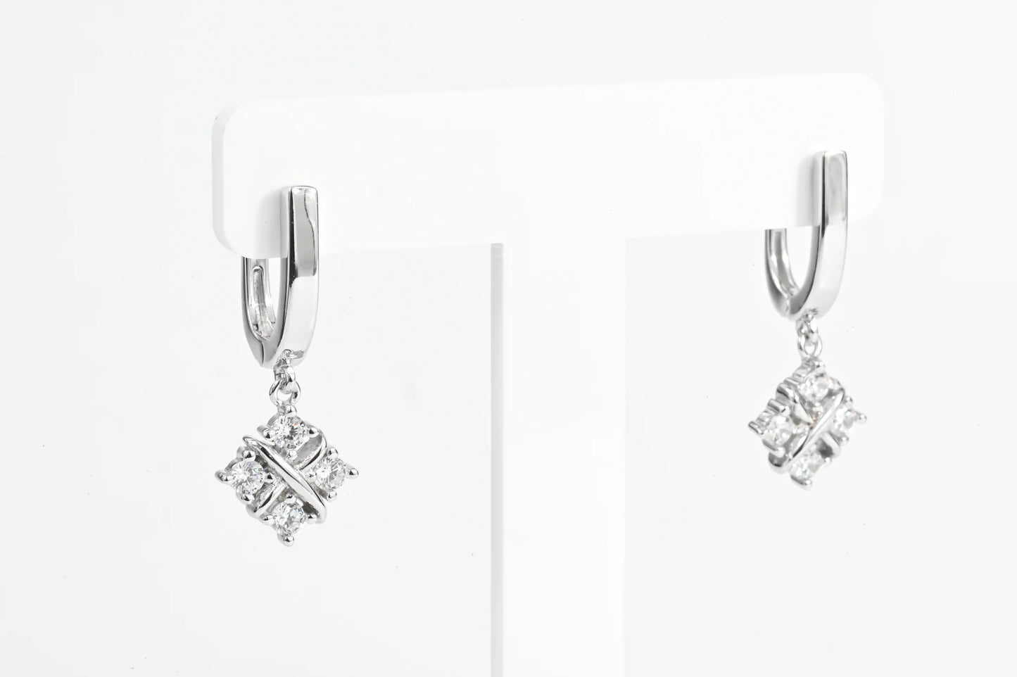 Silver Set Squares Zirconia stones (Ring,Earrings,Pendant)