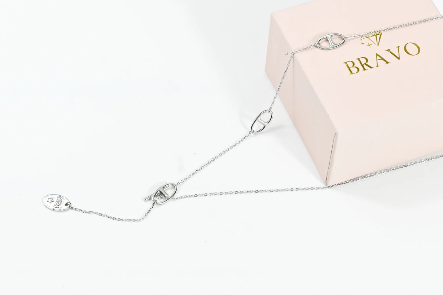 Silver Necklace Tie