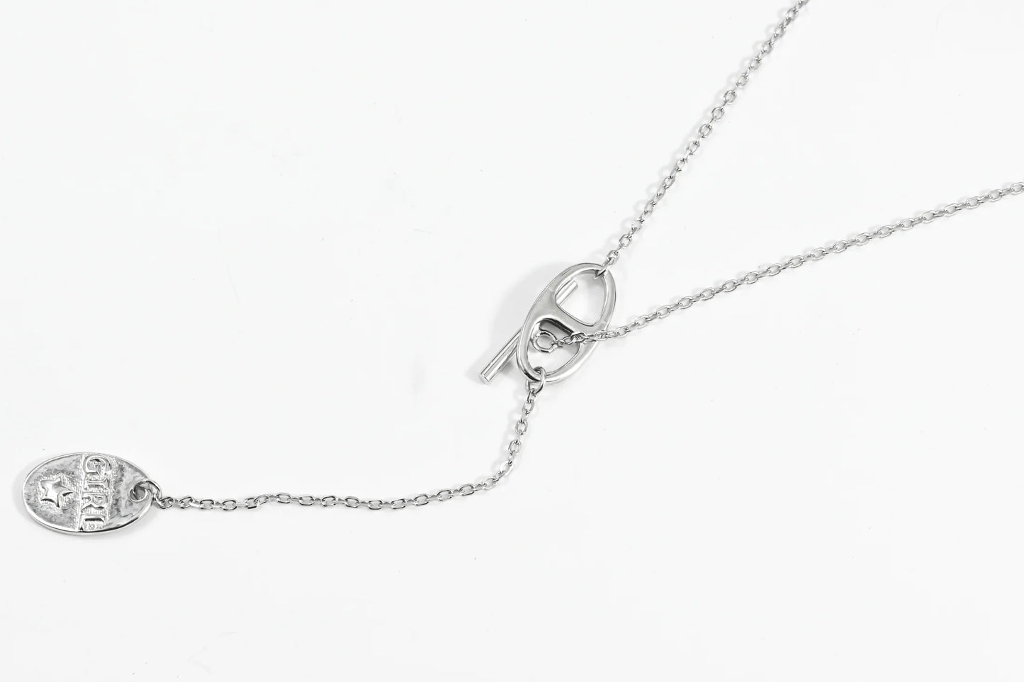 Silver Necklace Tie