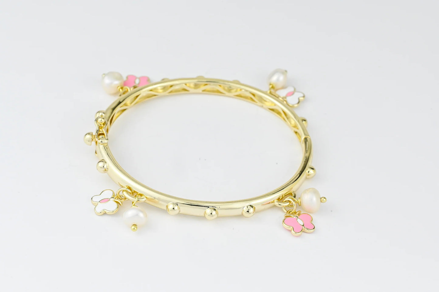 Kids Bracelet with moving Beads Gold Plated