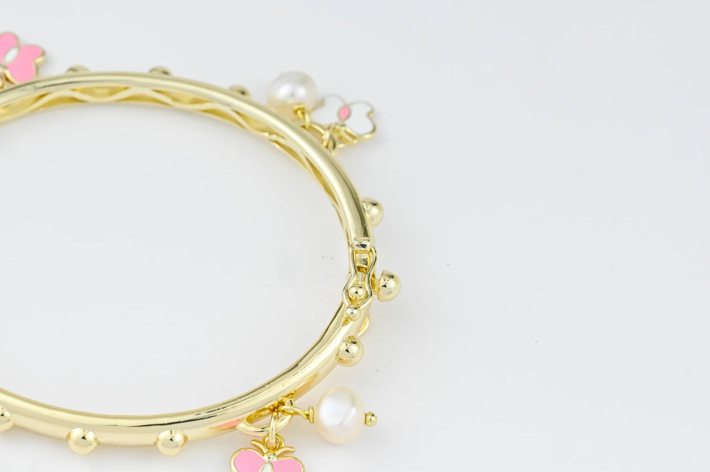 Kids Bracelet with moving Beads Gold Plated