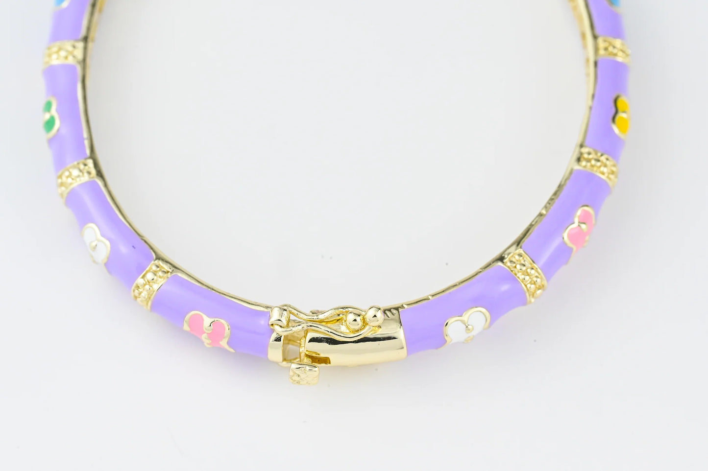 Kids Purple Bracelet Gold Plated