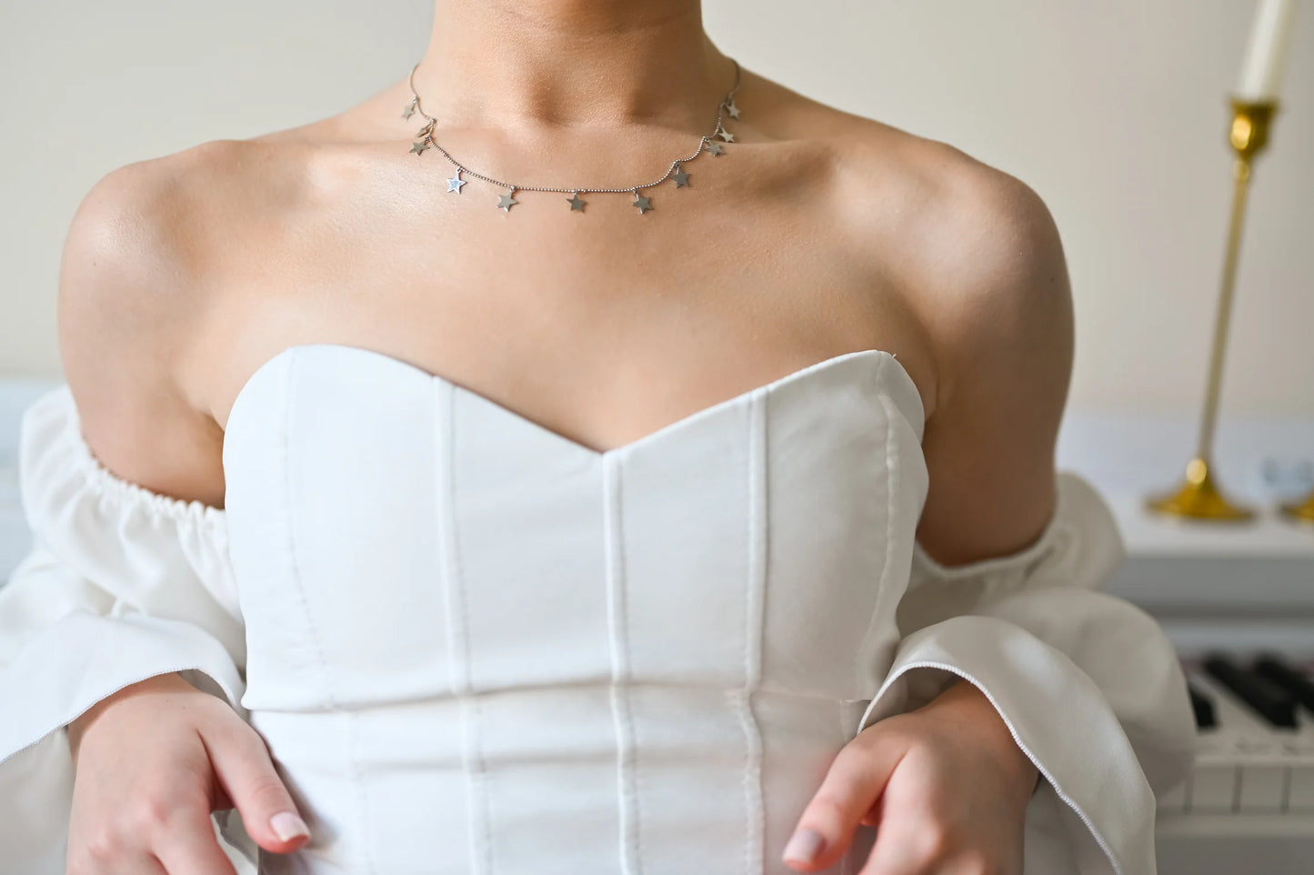 Silver Starry Sky Silver Necklace